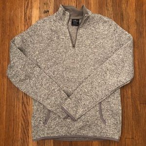 Grey quarter zip, size small